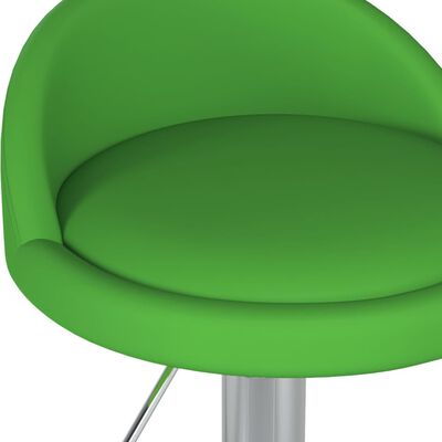 vidaXL salona krēsls, zaļa mākslīgā āda
