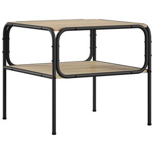 vidaXL Sānu galds Sonomas ozols 100 x 50 x 46 cm Inženierijas koks