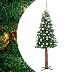 vidaXL Tievā Ziemassvētku Egle Zaļa 150 cm PVC un cietā priedes koks