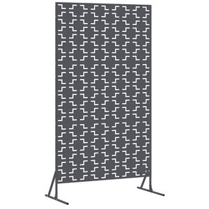 vidaXL Privātuma ekrāns Antracīts 100 x 50 x 180 cm Tērauds