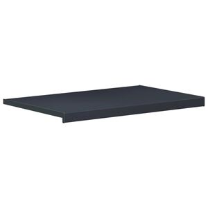 vidaXL Logu palodze Antracīts ar koka tekstūru 80 x 50 x 4,5 cm PVC