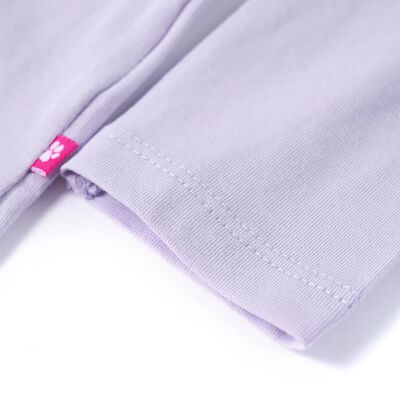 Bērnu krekls ar garām piedurknēm, gaiši violets, 92