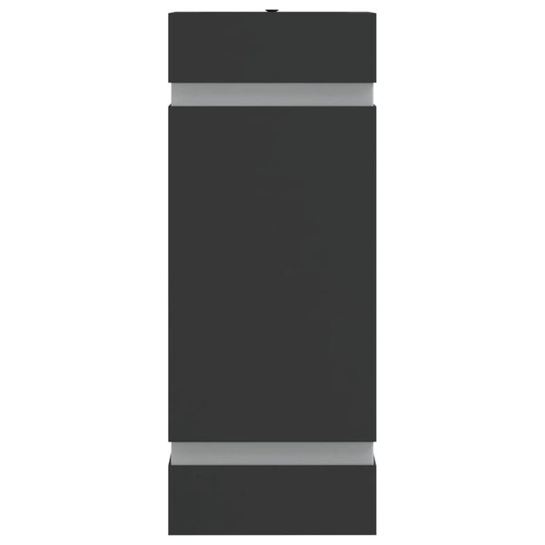 vidaXL āra sienas lampas, 2 gab., melns, nerūsējo&scaron;s tērauds