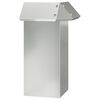 vidaXL Kāpuru žogs 13,5 x 13,5 x 25 cm Cinkota tērauda Sudraba