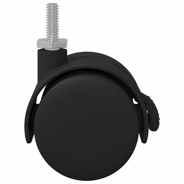 vidaXL Ritenis 2 pcs Melns un sudrabains 40,1 x 40,1 x 37,8 mm