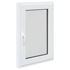 vidaXL Pagraba logs RISOR 60 x 100 cm PVC un stikls Balts