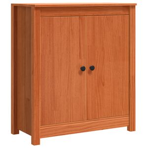 vidaXL Puse Vaks brūns 70 x 35 x 80 cm Ciets priedes koks