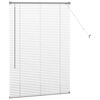 vidaXL Venēcijas žalūzijas Sudraba 130 x 85 cm Alumīnijs