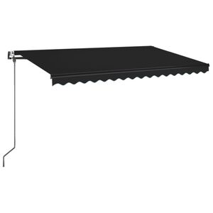 vidaXL Nolokāms markīze Antracīta 400 &times; 350 cm Poliesters