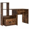 vidaXL Galds Dūmaka ozols Inženierijas koks 131,5 x 50 x 106,5 cm