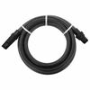vidaXL sūk&scaron;anas &scaron;ļūtene ar PVC savienotājiem, melna, 1", 10 m, PVC