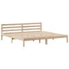 vidaXL gulta bez matrača, 200x200 cm, priedes masīvkoks