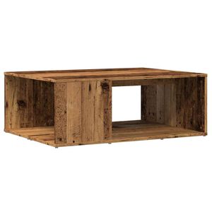 vidaXL kafijas galdiņ&scaron; Old Wood 90x67x33 cm Engineered Wood