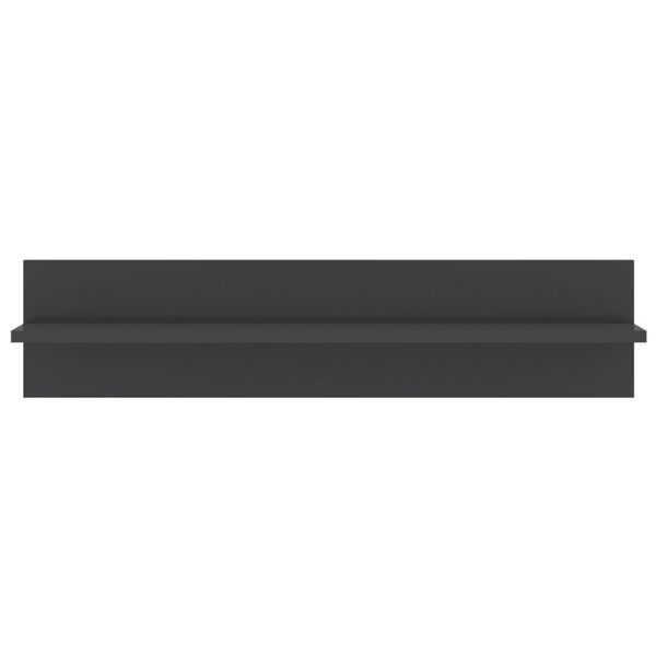 vidaXL sienas plaukti, 2 gab., 80x11,5x18cm, pelēki, inženierijas koks