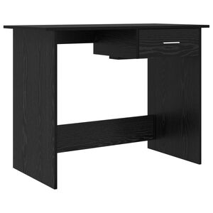 vidaXL Galds Melns ozolkoks 100 x 50 x 76 cm Inženierijas koks
