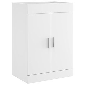 vidaXL Vannas istabas skapītis zem izlietnes Balts 56 x 37,5 x 81 cm