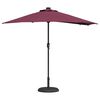 vidaXL Dārza parasols Bordo sarkans 294 x 150 x 223 cm
