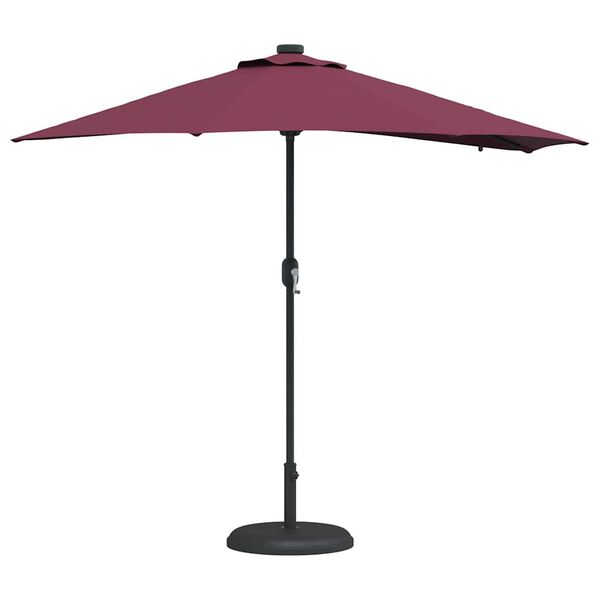 vidaXL Dārza parasols Bordo sarkans 294 x 150 x 223 cm