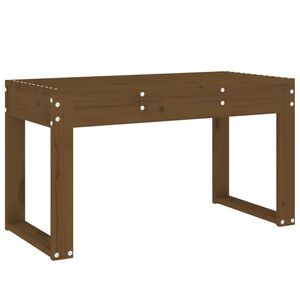 vidaXL dārza sols, 80x38x45 cm, priedes masīvkoks, medus brūns