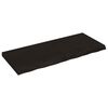 vidaXL galda virsma, tum&scaron;i brūna, 120x50x(2-6) cm, ozola masīvkoks