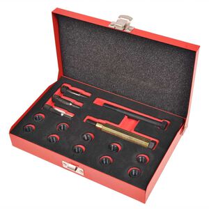 vidaXL 15-daļīgs kvēlsveču vītņu remonta komplekts, M10x1,0 mm