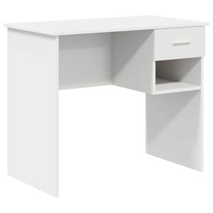 vidaXL Galds Balts 90 x 49 x 75 cm Inženierijas koks