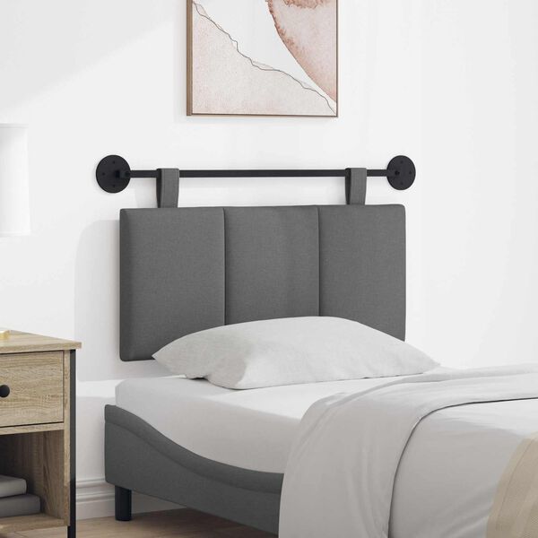 vidaXL Karājo&scaron;s galvgalis Tum&scaron;i pelēks 90 x 55 x 5 cm audums