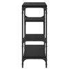 vidaXL Konsoles galds ar plauktu Melns ozolkoks 100 x 30 x 75 cm
