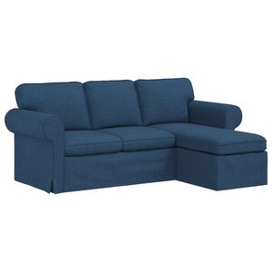 vidaXL Dīvāns Zila 195 x 138 x 80 cm audums