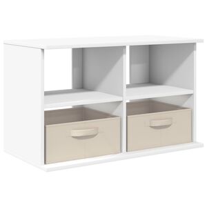 vidaXL Televizora statīvs ar atvilktni Balts 79 x 40 x 48 cm