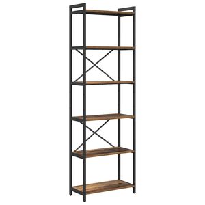 vidaXL Grāmatu plaukts 60 x 30 x 189,5 cm Inženierijas koks Vecs koks
