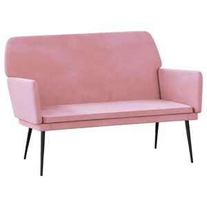vidaXL sols, 108x79x79 cm, rozā samts