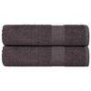 vidaXL roku dvieļi FROGN, 2 gab., antracīta krāsā, 50x100 cm, 360 g/m&sup2;