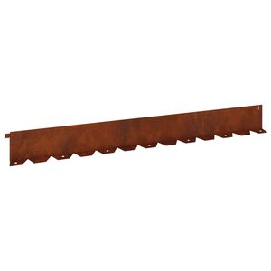 vidaXL Zāliena Apmale 10 gab. 102 x 10 x 4 cm Tērauds Rūsa