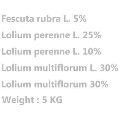 vidaXL zāliena sēklas, 5 kg