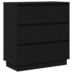 vidaXL Nakts skapītis Melns ozolkoks 71 x 34,5 x 75 cm