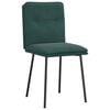 vidaXL virtuves krēsli, 2 gab., tum&scaron;i zaļ&scaron; samts