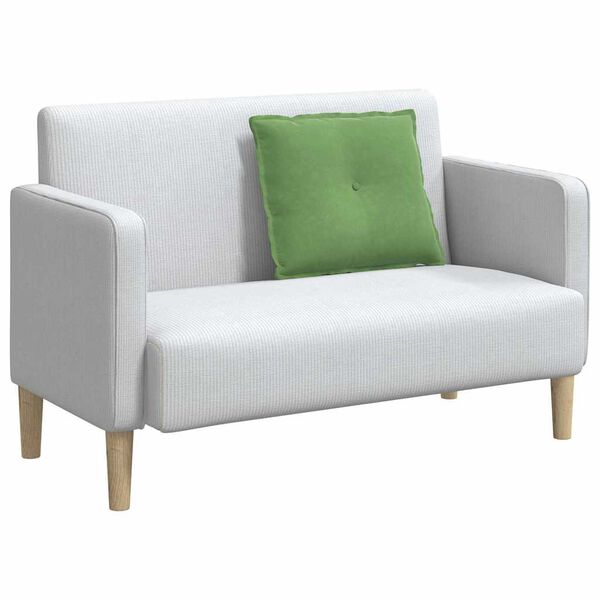 vidaXL Atpakaļ spilvens Gai&scaron;i zaļa 60 x 50 cm Korduroja audums