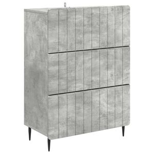 vidaXL Atvilktņu skapis Betona pelēks 66 x 34,5 x 92 cm