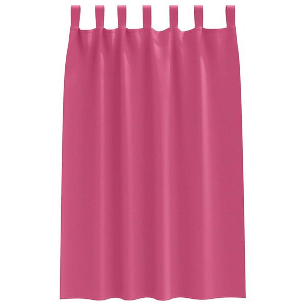 vidaXL Aizkari ar Gredzeniem, kas Aizliedz Gaismu 2 pcs Spoža rozā