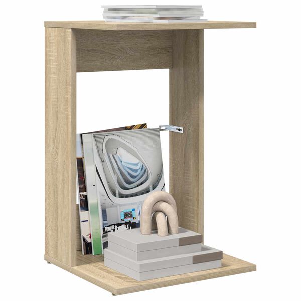 vidaXL Sānu galds Sonoma ozols 40 x 38 x 62,5 cm Inženierijas koks