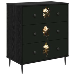 vidaXL Drīzā rokas BREMEN Magnolijas druka 66 x 36,5 x 76 cm