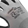 vidaXL Darba cimdi 24 pcs Pelēks un melns 8 / m Poliesters