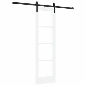 vidaXL Slīdo&scaron;ās durvis ORKDAL Balts un melns 61 x 198,5 cm