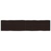 vidaXL galda virsma, tum&scaron;i brūna, 180x40x(2-6) cm, ozola masīvkoks