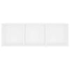 vidaXL TV plaukti, 2 gab., balti, 107x35x37 cm, inženierijas koks