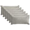 vidaXL Spilvenu pārvalks 6 pcs HOUTEN Gai&scaron;i pelēka 40 x 70 cm