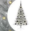 vidaXL Mākslīgais LED Ziemassvētku eglīte Sudraba 120 cm PET