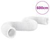 vidaXL izplūdes gaisa vads, PVC, 6 m, &Oslash;20 cm