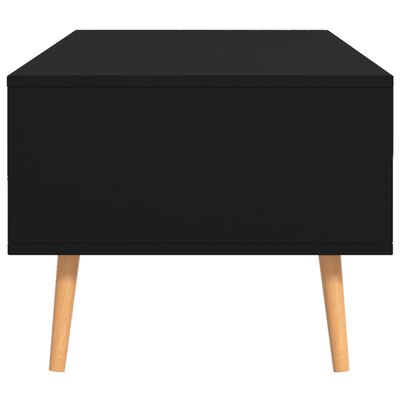vidaXL kafijas galdiņš, melns, 100x49,5x43 cm, skaidu plāksne